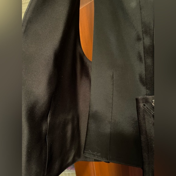 TOM FORD DOUBLE SILK DUCHESSE WAISTCOAT - BRAND NEW - BLACK SIZE 42 - Picture 5 of 9